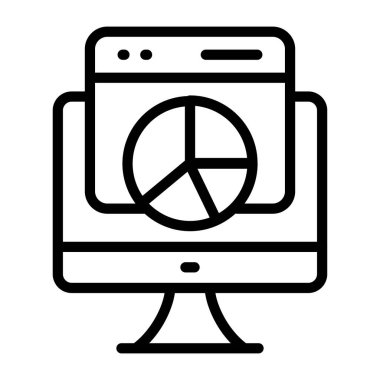 Web analizlerinin simgesi, doğrusal tasarım