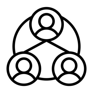      Takım ağının simgesi, doğrusal tasarım