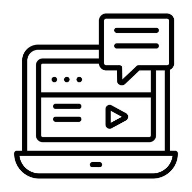      Doğrusal tasarım, web videosunun simgesi