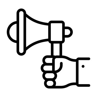      Tanıtım simgesi, doğrusal tasarım