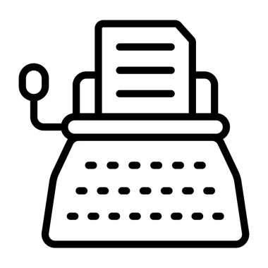      Doğrusal tasarım, daktilonun simgesi