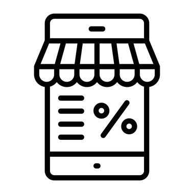      Doğrusal tasarım, mobil indirimin simgesi