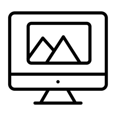      Tasarım taslağı, ekran duvar kağıdının simgesi