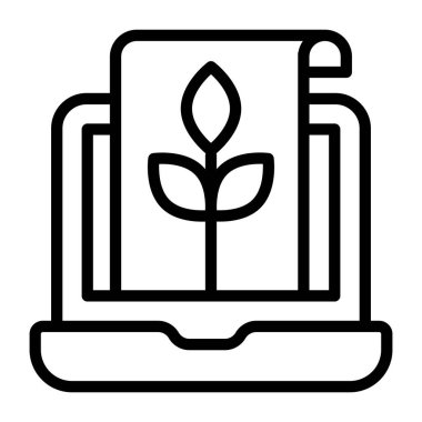         Tasarım taslağı, eko kağıt simgesi