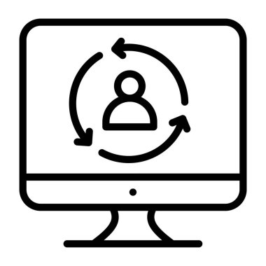        Tasarım tasarımı, çevrimiçi profil güncellemesinin simgesi