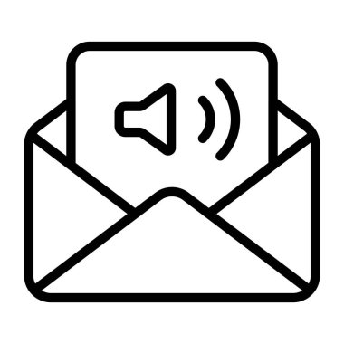         Sesli posta simgesi, doğrusal tasarım