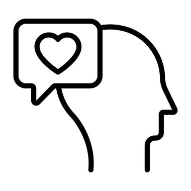      Sağlıklı zihnin simgesi, tasarım taslağı