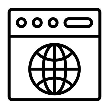      Web tarayıcısının simgesi, özet tasarımı