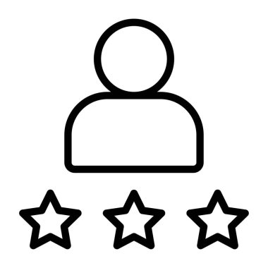 Düzenlenebilir tasarımda müşteri derecelendirme simgesi