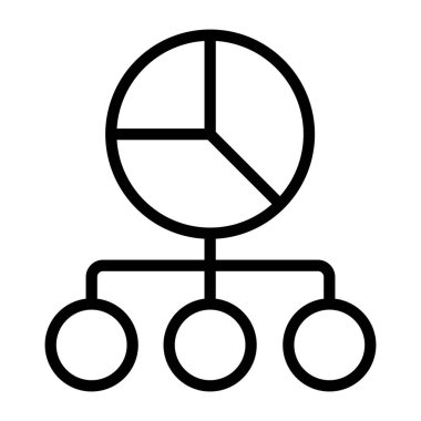        Analitik ağın mükemmel bir tasarım simgesi 