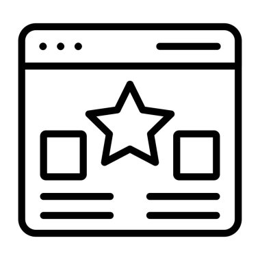 Özet tasarımı, web derecelendirme simgesi