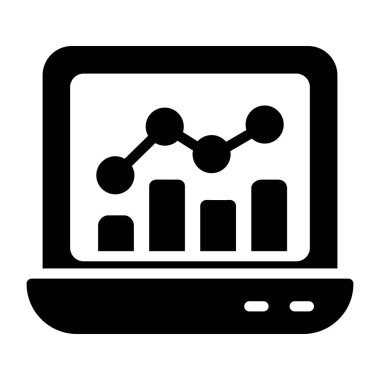 Solid grafik tasarımı, çevrimiçi istatistiklerin simgesi