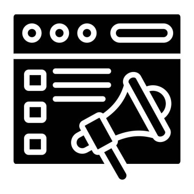 Web pazarlama simgesi, sağlam tasarım