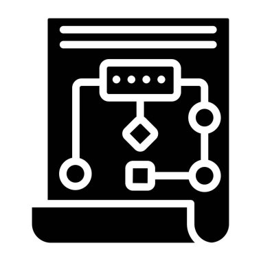 Akış şeması simgesi, sağlam tasarım