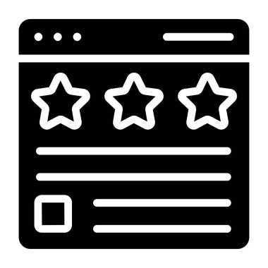 Web reytingleri simgesi, sağlam tasarım