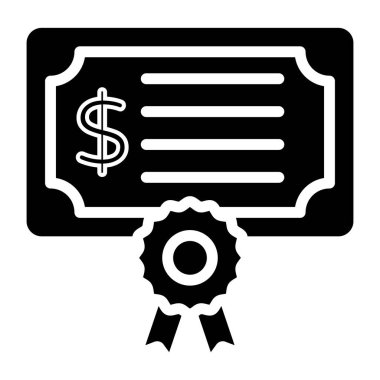 Mali sertifika simgesi, sağlam tasarım