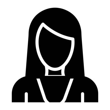 İş kadını simgesi, sağlam tasarım.