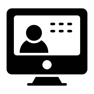 Çevrimiçi profilin simgesi, kabartma tasarımı