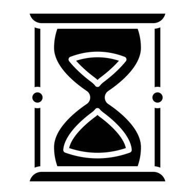       Kum saati simgesi, kabartma tasarımı