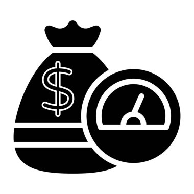     Yatırım zamanı simgesi, sağlam tasarım