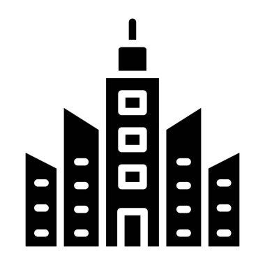       Ofis binası simgesi, sağlam tasarım