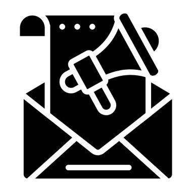     Katı tasarım, posta pazarlama simgesi