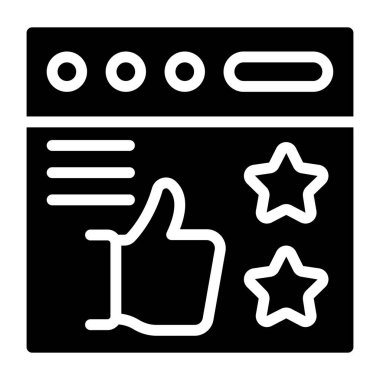 Kabartma tasarımı, web derecelendirme simgesi