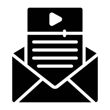 Video posta simgesinin vektör tasarımı