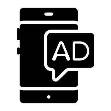 Moda biçiminde mobil reklam simgesi