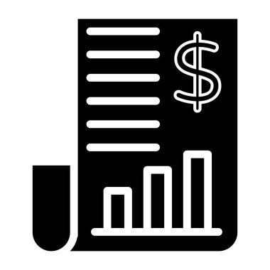 Mali veri analiz simgesi, sağlam tasarım