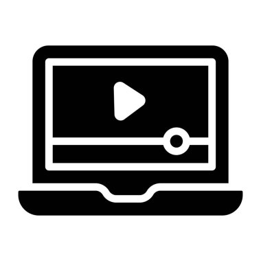 Somut tasarım, çevrimiçi video simgesi