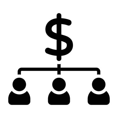      Katı kabartma dizaynında hissedarların simgesi