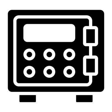      Banka dolabının modaya uygun tasarım simgesi 