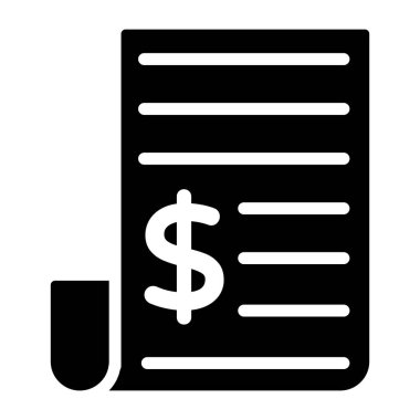 Modern tarzda iş belgesi simgesi