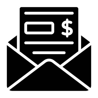 Kabartma tasarımı, finansal posta simgesi