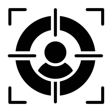 Kullanıcı hedefinin moda tasarım simgesi