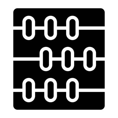 Boncuk çerçevesi sayılıyor, abaküs simgesi