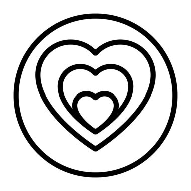 Taslak biçiminde sevimli bir kalp ikonu