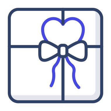        Aşk kartının modaya uygun tasarım simgesi 