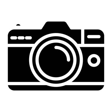        Fotoğraf ekipmanları dizayn edildi, kamera simgesi