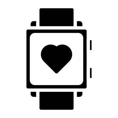        Sağlık İzleyici Simgesi, Dolu Tasarım