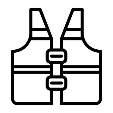        Can yeleği ikonu, tasarım taslağı