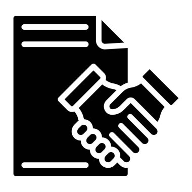 El sıkışmalı katlanmış kağıt, anlaşma simgesi