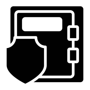 Banka kasasının yaratıcı tasarım vektörü