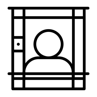 Hapishanenin yaratıcı tasarım ikonu