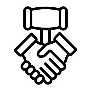 Yargıç Tokmak ile el sıkışma, sözleşme hukuku ikonu