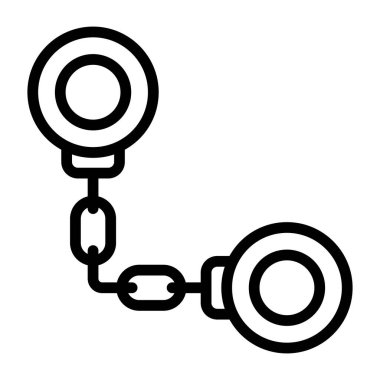 Düzenlenebilir tasarım için kelepçe simgesi