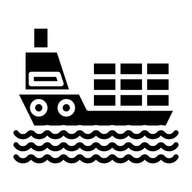     Lojistik hizmetleri ve teslimat hizmetleri için en iyi kargo gemisi vektörü