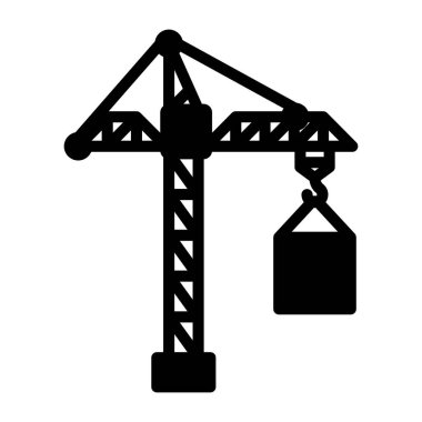 İskele vincinin modaya uygun bir vektör tasarımı
