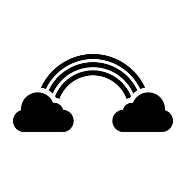      Meteorolojik bir fenomen, gökkuşağının modaya uygun simgesi 
